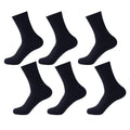 Anna-Kaci 6pk Men's Textured Crew Socks - Breathable & Comfortable