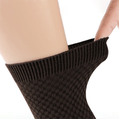 Anna-Kaci 6pk Men's Textured Crew Socks - Breathable & Comfortable