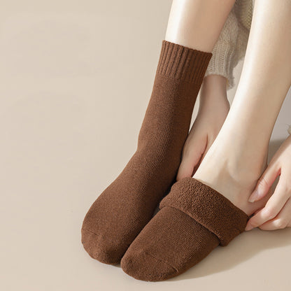 Anna-Kaci Women's 3-Pack Thermal Wool Blend Socks with Plush Lining for Winter Warmth