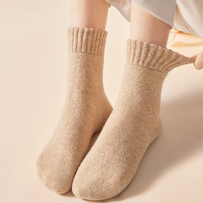 Anna-Kaci Women's 3-Pack Thermal Wool Blend Socks with Plush Lining for Winter Warmth