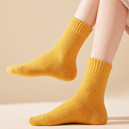 Anna-Kaci Women's 3-Pack Thermal Wool Blend Socks with Plush Lining for Winter Warmth
