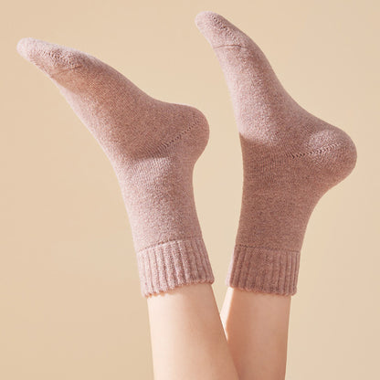Anna-Kaci Women's 3-Pack Thermal Wool Blend Socks with Plush Lining for Winter Warmth