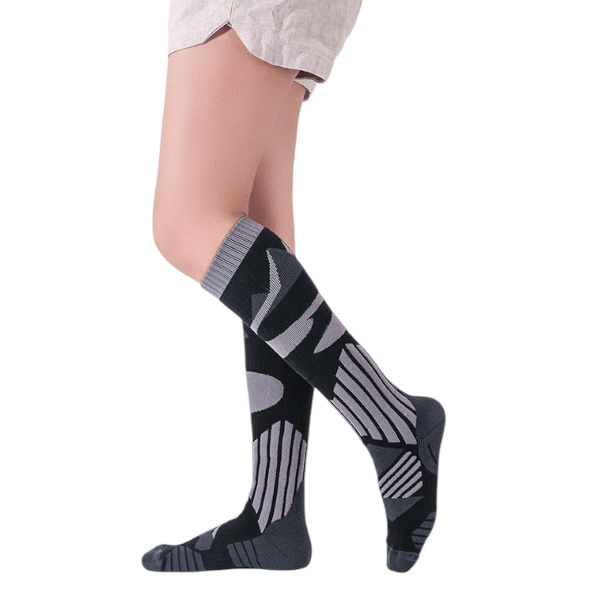 Anna-Kaci Women's Outdoor Hiking Skiing Cotton Socks Over-the-Calf Warm Breathable Performance Fit