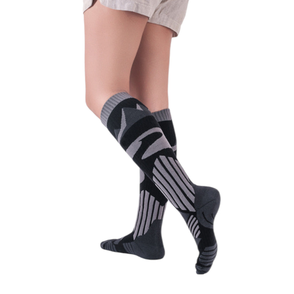 Anna-Kaci Women's Outdoor Hiking Skiing Cotton Socks Over-the-Calf Warm Breathable Performance Fit