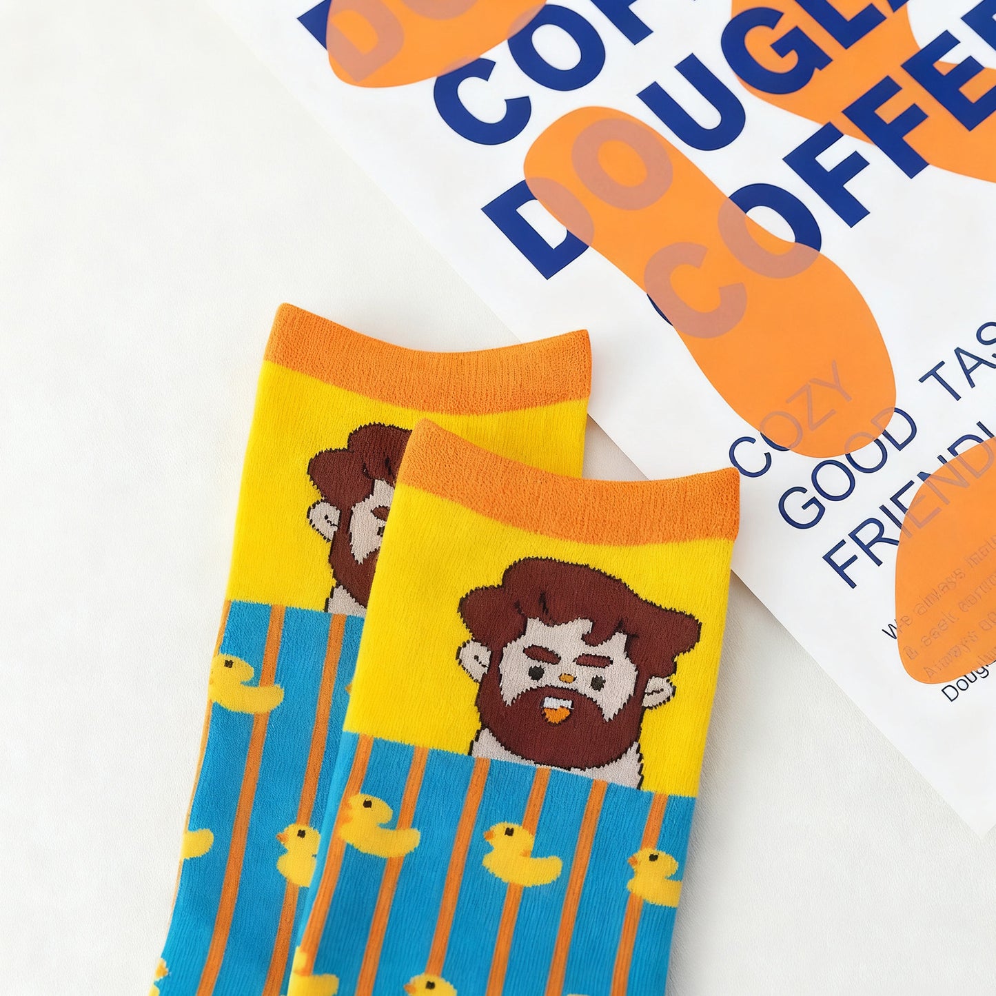 Anna-Kaci Women's Colorful Cotton Socks with Fun Cartoon Animal Patterns Breathable Soft