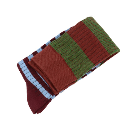 Anna-Kaci Women's 2 Pairs Striped Casual Sports Cotton Socks Soft Breathable Durable Everyday Comfort Fit