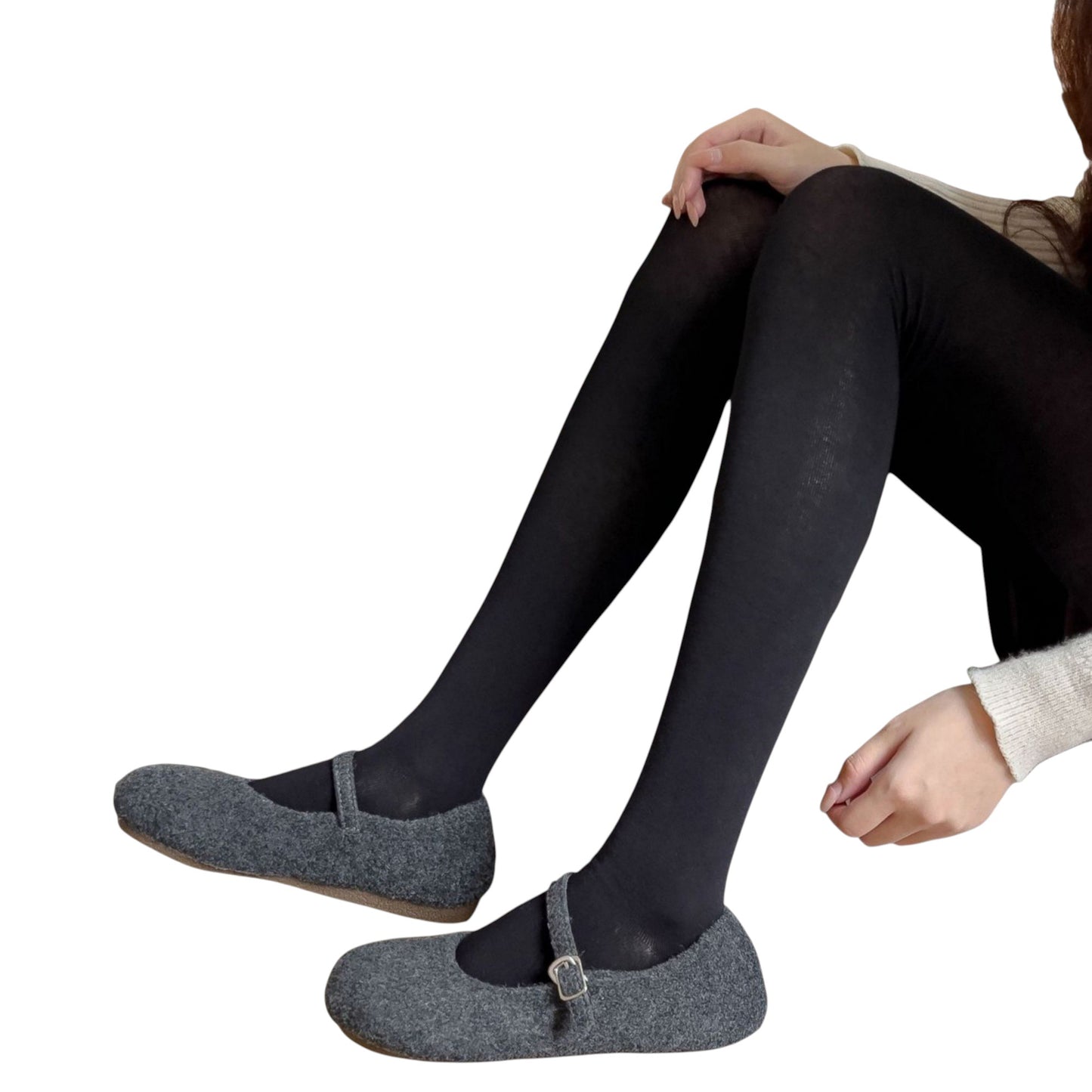 Anna-Kaci Women's Opaque Stretch Tights with Soft Elastic Waistband and Smooth Finish