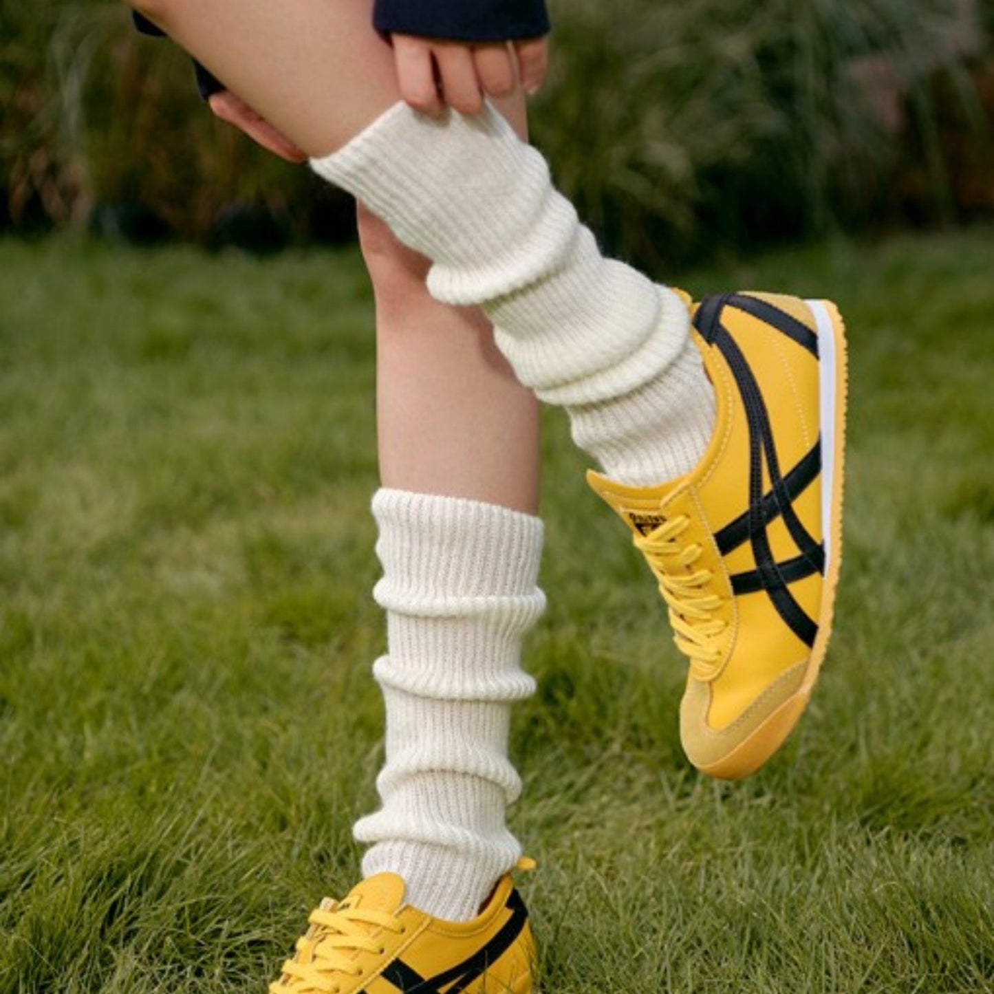 Anna-Kaci Women's Ribbed Knit Leg Warmers with Soft Stretch Fabric and Cozy Slouch Design 15.7 inches