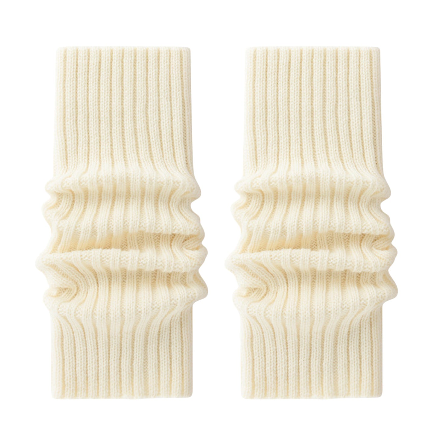 Anna-Kaci Women's Ribbed Knit Leg Warmers with Soft Stretch Fabric and Cozy Slouch Design 15.7 inches