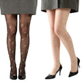 Anna-Kaci Women's Sheer Floral Embroidered Tights with Delicate Blossom Pattern and Stretch Fit
