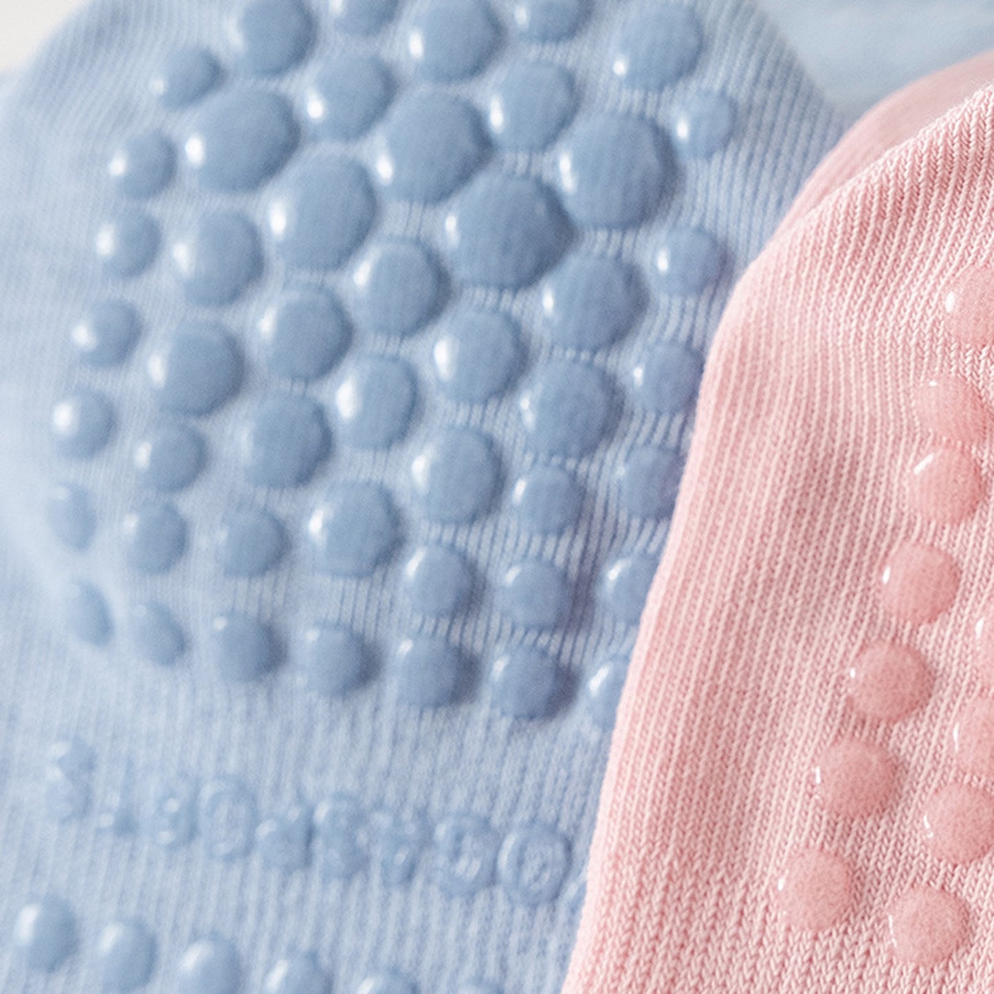 Anna-Kaci 3-Pair Soft Stretch Grip Socks Set with Cushioned Non-Slip Soles, Ribbed Crew Fit, Supportive Knit Texture and Everyday Comfort Essentials Pack