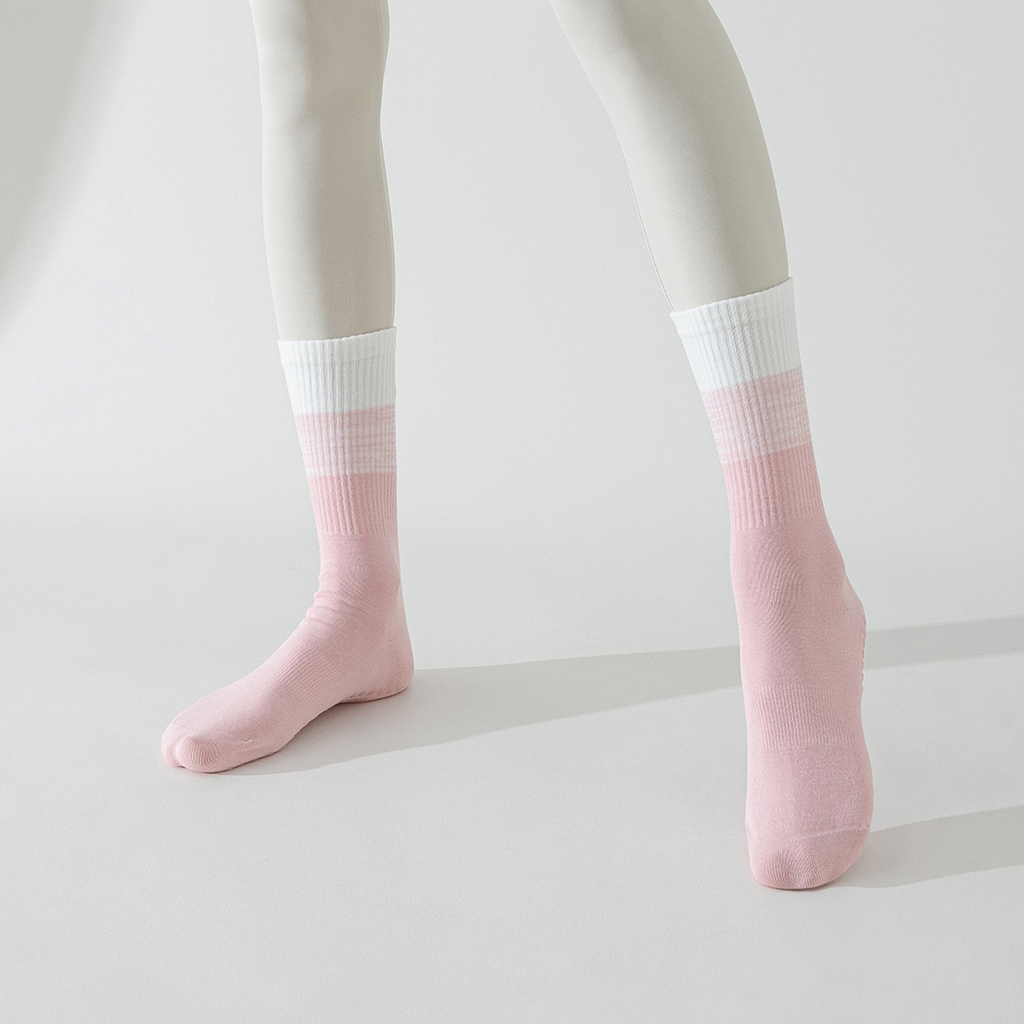 Anna-Kaci 3-Pair Soft Stretch Grip Socks Set with Cushioned Non-Slip Soles, Ribbed Crew Fit, Supportive Knit Texture and Everyday Comfort Essentials Pack