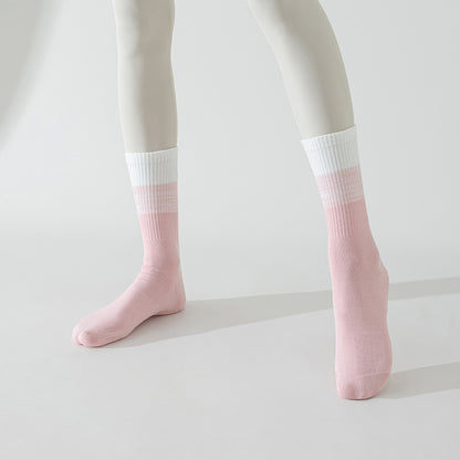 Anna-Kaci 3-Pair Soft Stretch Grip Socks Set with Cushioned Non-Slip Soles, Ribbed Crew Fit, Supportive Knit Texture and Everyday Comfort Essentials Pack