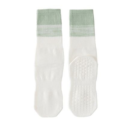 Anna-Kaci 3-Pair Soft Stretch Grip Socks Set with Cushioned Non-Slip Soles, Ribbed Crew Fit, Supportive Knit Texture and Everyday Comfort Essentials Pack