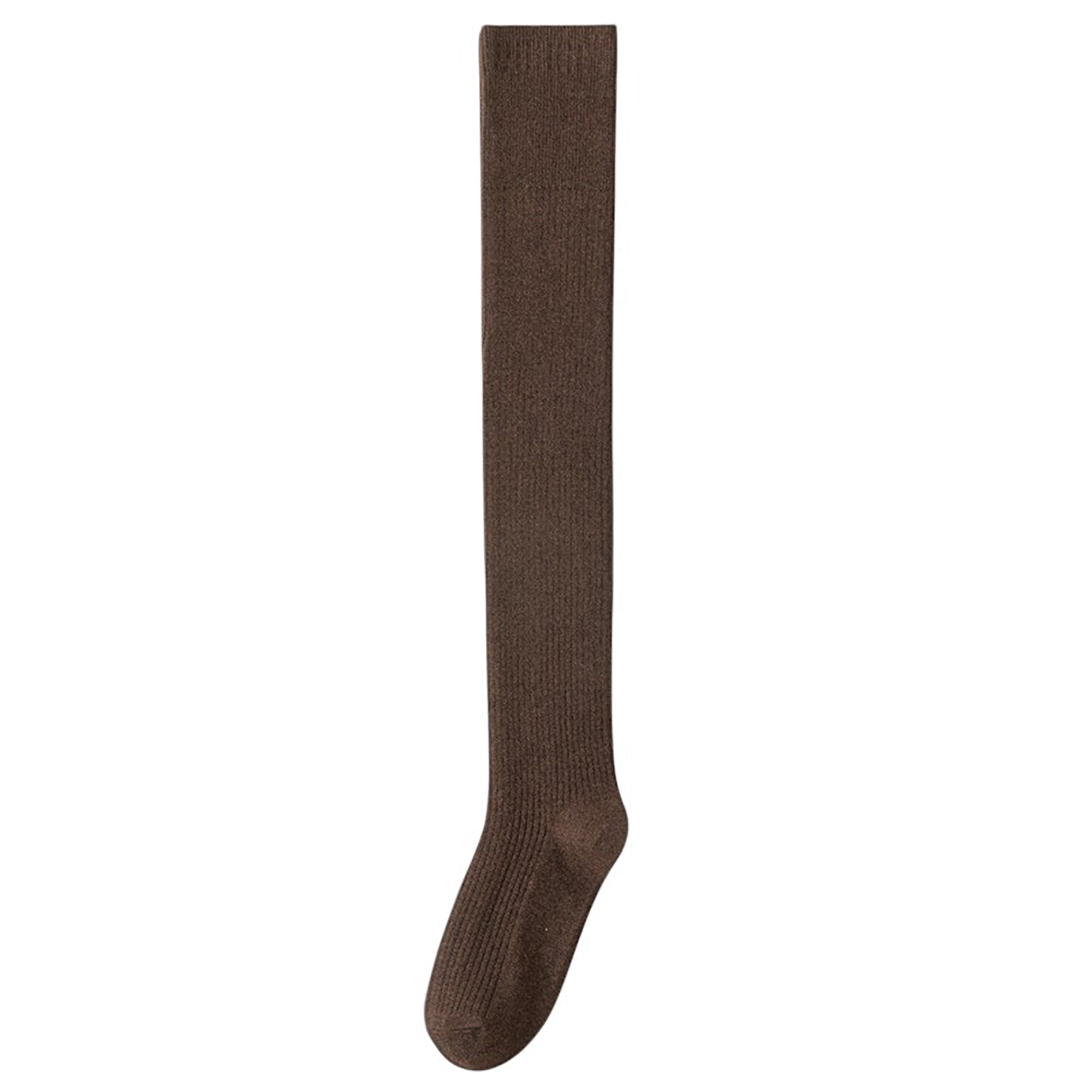 Anna-Kaci Soft Stretch Over-the-Knee Socks with Ribbed Texture, Smooth Seam Finish, Flexible Comfort Cuff and Lightweight Everyday Knit Design