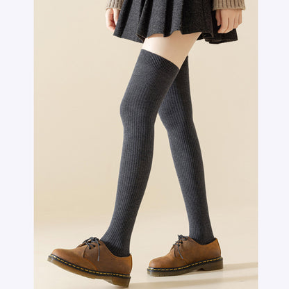 Anna-Kaci Soft Stretch Over-the-Knee Socks with Ribbed Texture, Smooth Seam Finish, Flexible Comfort Cuff and Lightweight Everyday Knit Design