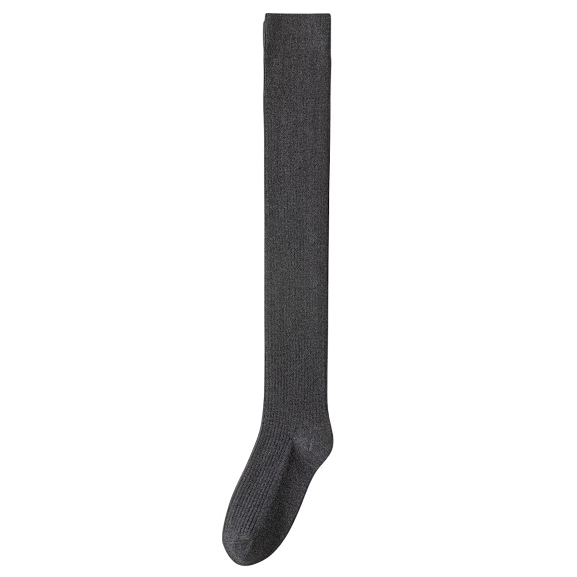 Anna-Kaci Soft Stretch Over-the-Knee Socks with Ribbed Texture, Smooth Seam Finish, Flexible Comfort Cuff and Lightweight Everyday Knit Design