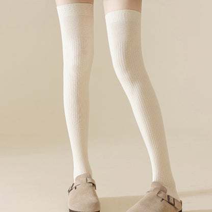 Anna-Kaci Soft Stretch Over-the-Knee Socks with Ribbed Texture, Smooth Seam Finish, Flexible Comfort Cuff and Lightweight Everyday Knit Design