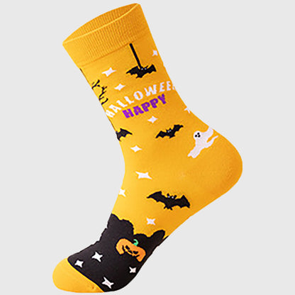 Anna-Kaci Women's 6-Pair Halloween Themed Crew Socks