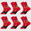 Anna-Kaci Women's 6-Pair Halloween Themed Crew Socks