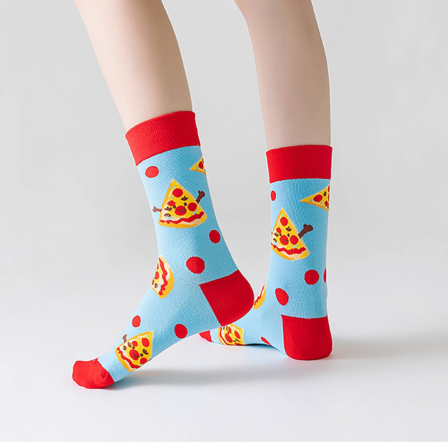 Anna-Kaci Women's 6-Pair Food-Themed Crew Socks