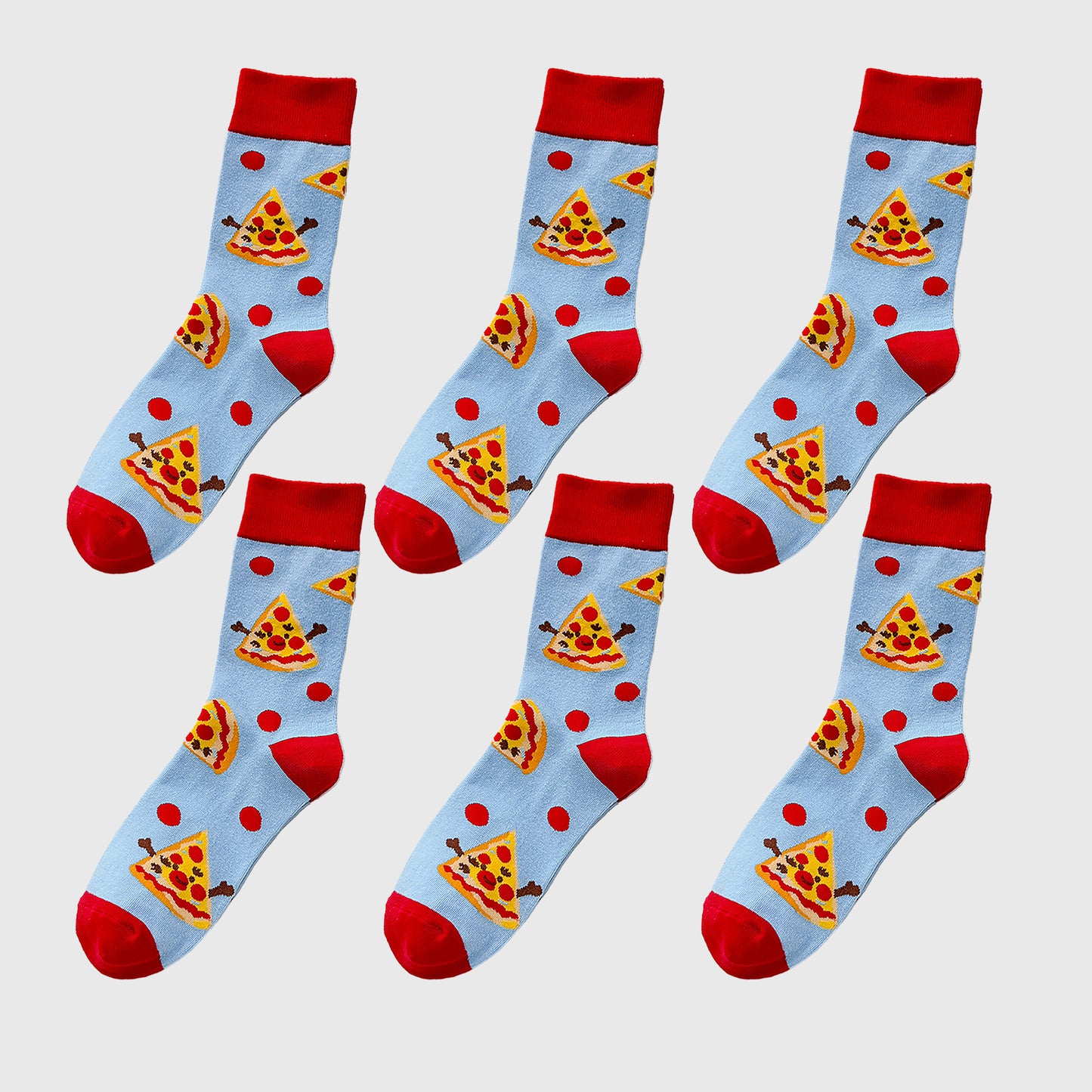 Anna-Kaci Women's 6-Pair Food-Themed Crew Socks