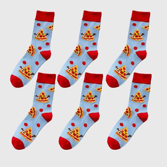 Anna-Kaci Women's 6-Pair Food-Themed Crew Socks