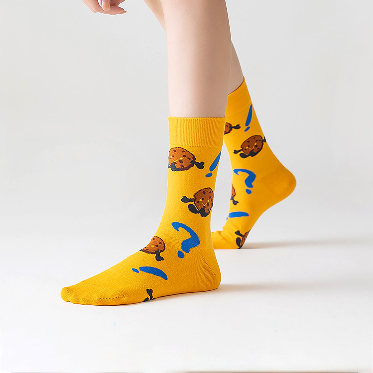 Anna-Kaci Women's 6-Pair Food-Themed Crew Socks