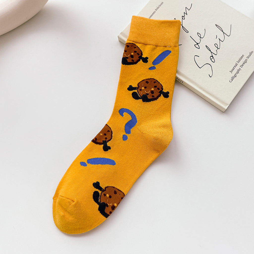 Anna-Kaci Women's 6-Pair Food-Themed Crew Socks