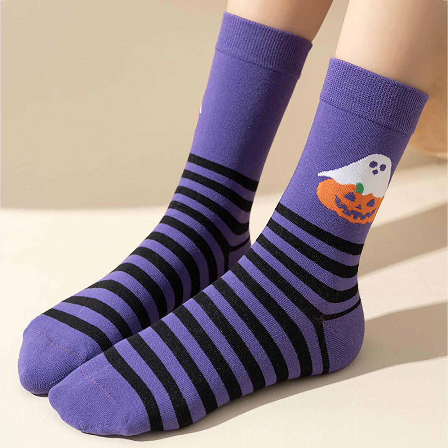 Anna-Kaci Women's 6-Pair Halloween Themed Crew Socks