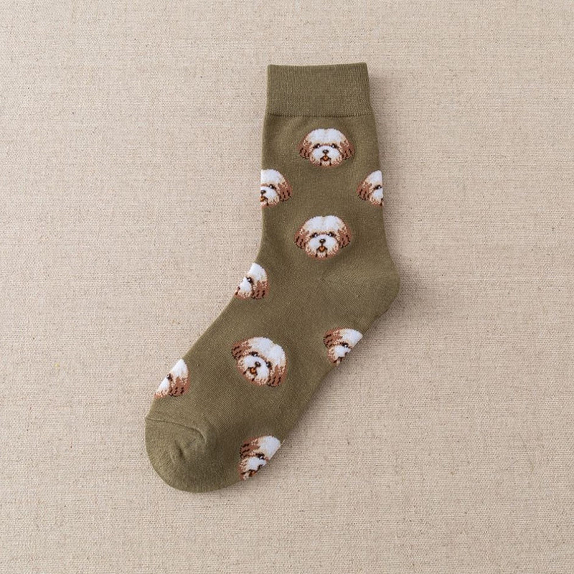 Anna-Kaci 6pk Women's Cute Dog Breed Crew Socks