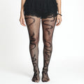 Anna-Kaci Women's 3-Piece Set Fishnet Tights with Snake Pattern Design
