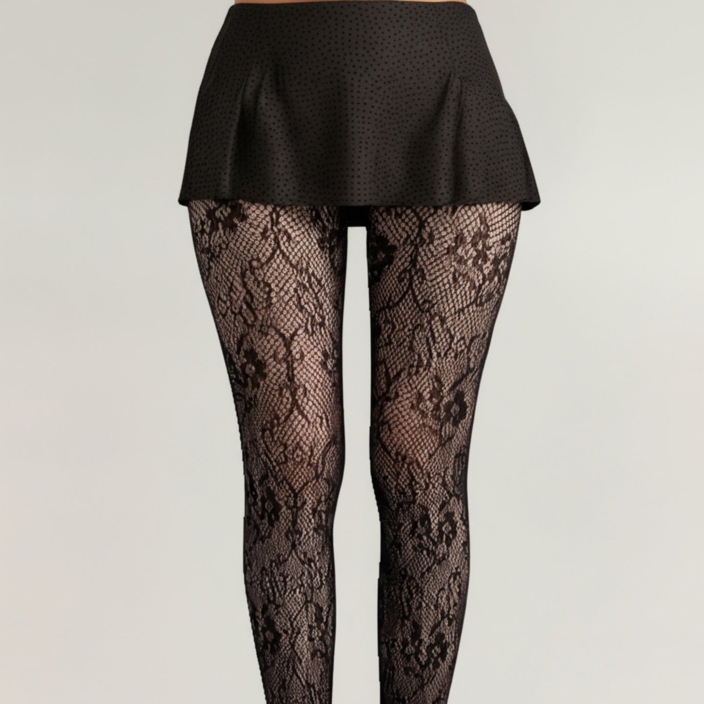 Anna-Kaci Women's 3-Piece Set Floral Lace Pattern Sheer Tights