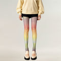 Anna-Kaci Women's Gradient Rainbow Sheer Tights with Soft Ombre Design