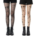 Anna-Kaci 2pcs Women's Sheer Tights with Musical Note and Piano Pattern Design