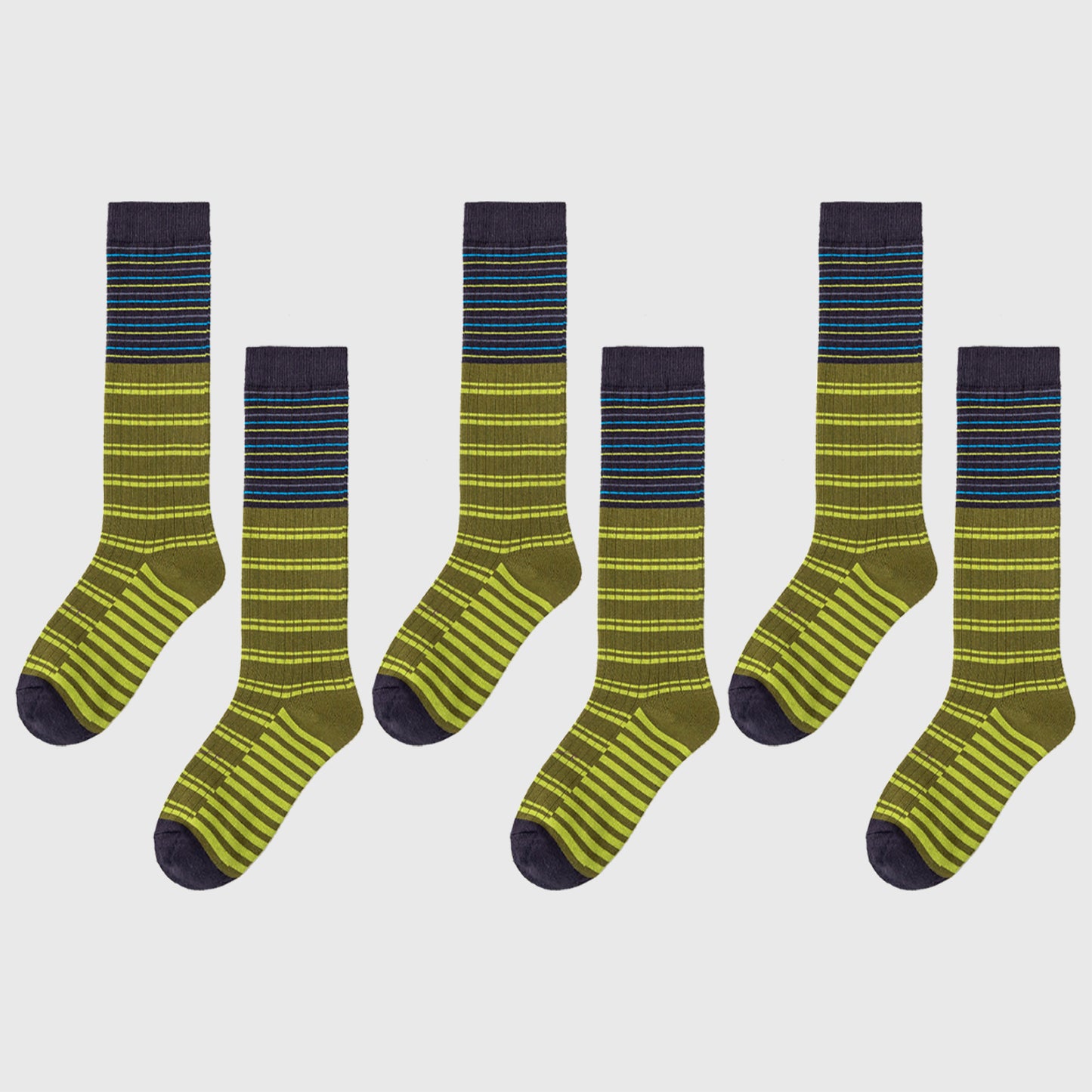 Anna-Kaci Women's 6pk Plaid Knee-High Socks - Stylish & Warm Long Socks for Casual & Dressy Outfits