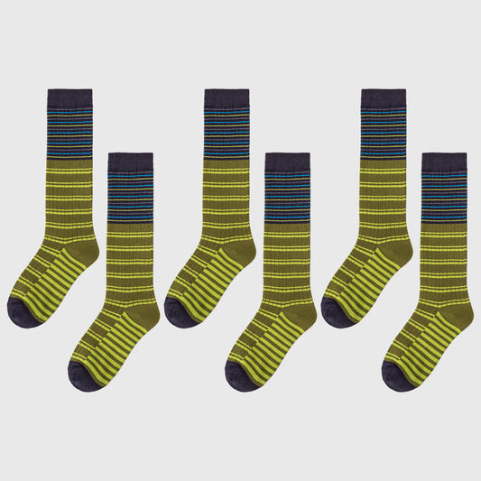 Anna-Kaci Women's 6pk Plaid Knee-High Socks - Stylish & Warm Long Socks for Casual & Dressy Outfits