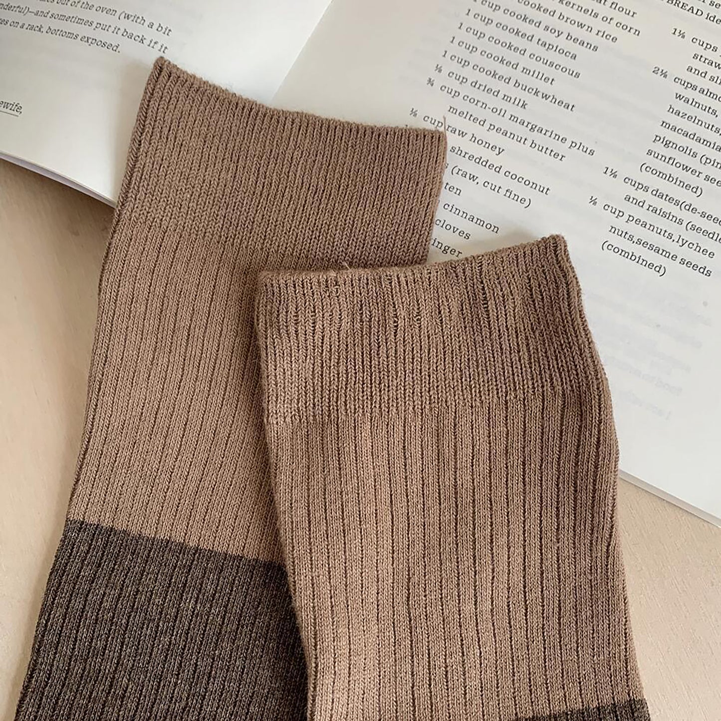 Anna-Kaci Women's 6pk Ribbed Slouch Socks - Cozy Mid-Calf Socks for Casual & Lounge Wear