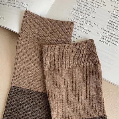 Anna-Kaci Women's 6pk Ribbed Slouch Socks - Cozy Mid-Calf Socks for Casual & Lounge Wear