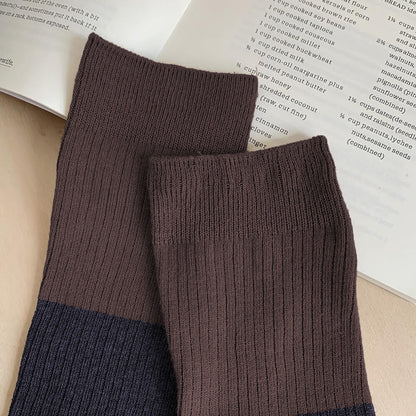 Anna-Kaci Women's 6pk Ribbed Slouch Socks - Cozy Mid-Calf Socks for Casual & Lounge Wear