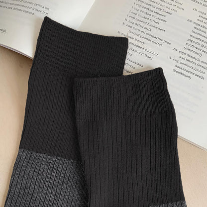 Anna-Kaci Women's 6pk Ribbed Slouch Socks - Cozy Mid-Calf Socks for Casual & Lounge Wear