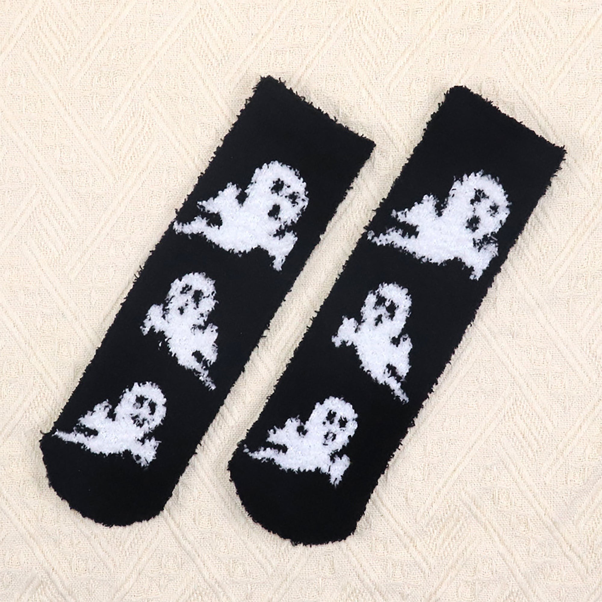 Anna-Kaci Women's Halloween-Themed 6pk Fuzzy Socks Warm Mid-Calf Socks for Casual & Festive Wear