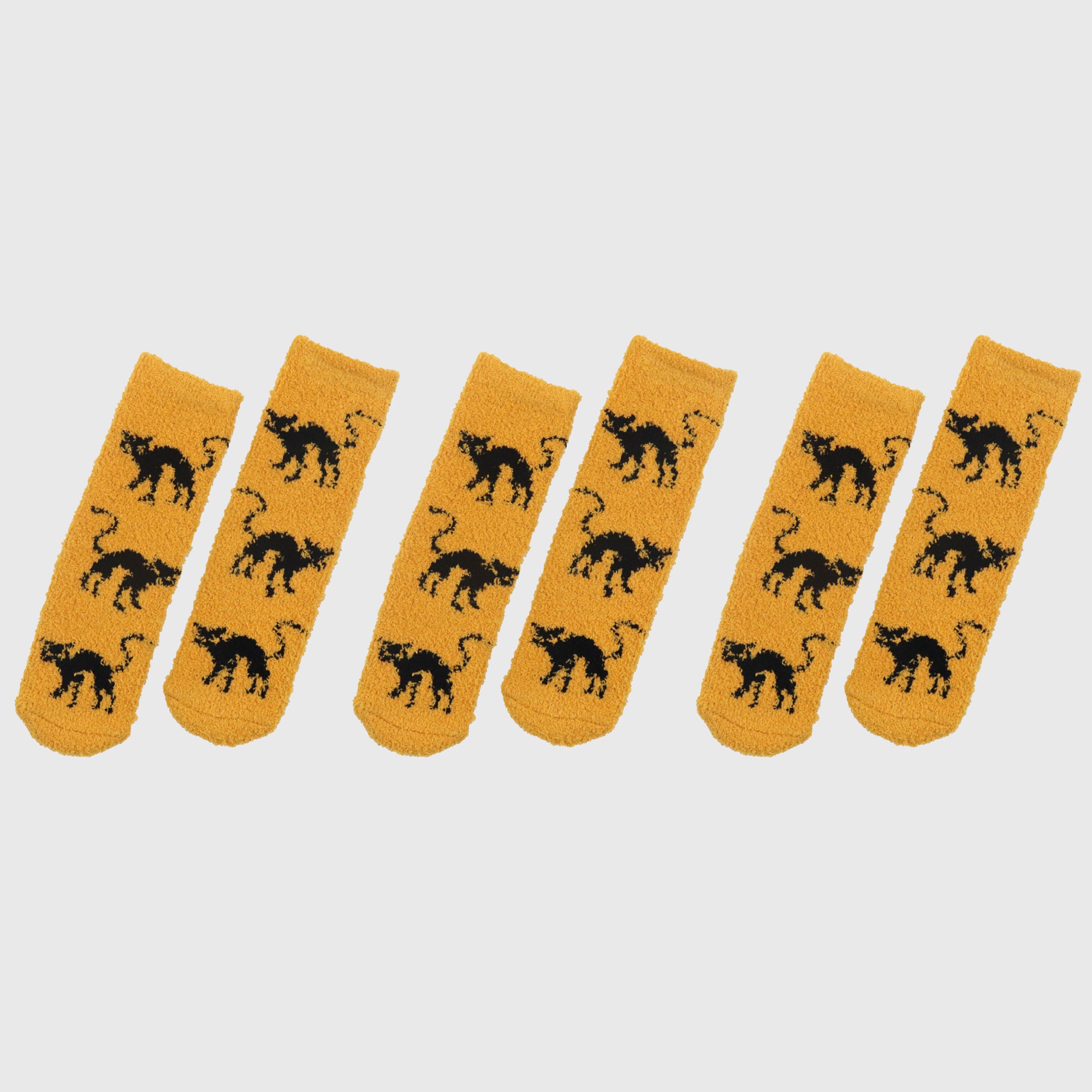 Anna-Kaci Women's Halloween-Themed 6pk Fuzzy Socks Warm Mid-Calf Socks for Casual & Festive Wear