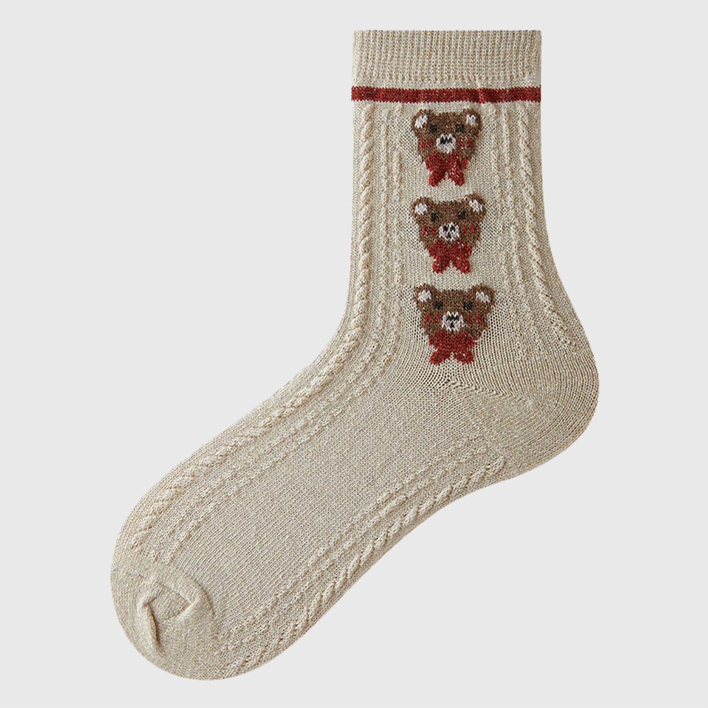 Anna-Kaci Women's 6pk Cozy Knitted Mid-Calf Socks for Winter & Casual Styling