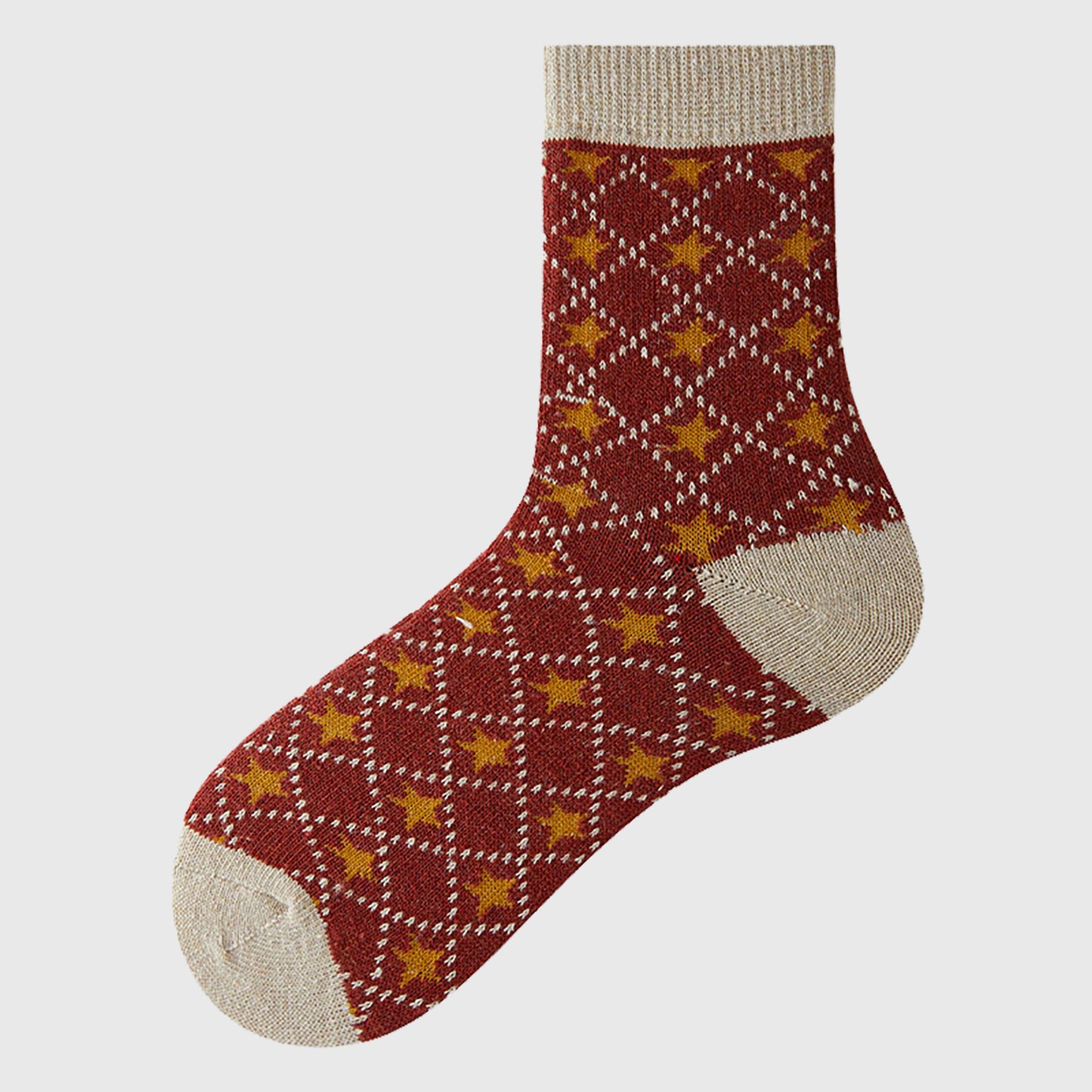 Anna-Kaci Women's 6pk Cozy Knitted Mid-Calf Socks for Winter & Casual Styling