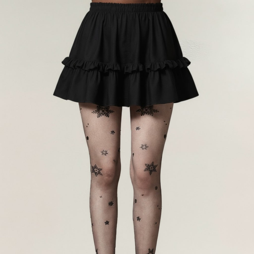 Anna-Kaci Women's Sheer Tights with Glitter Star Pattern Design