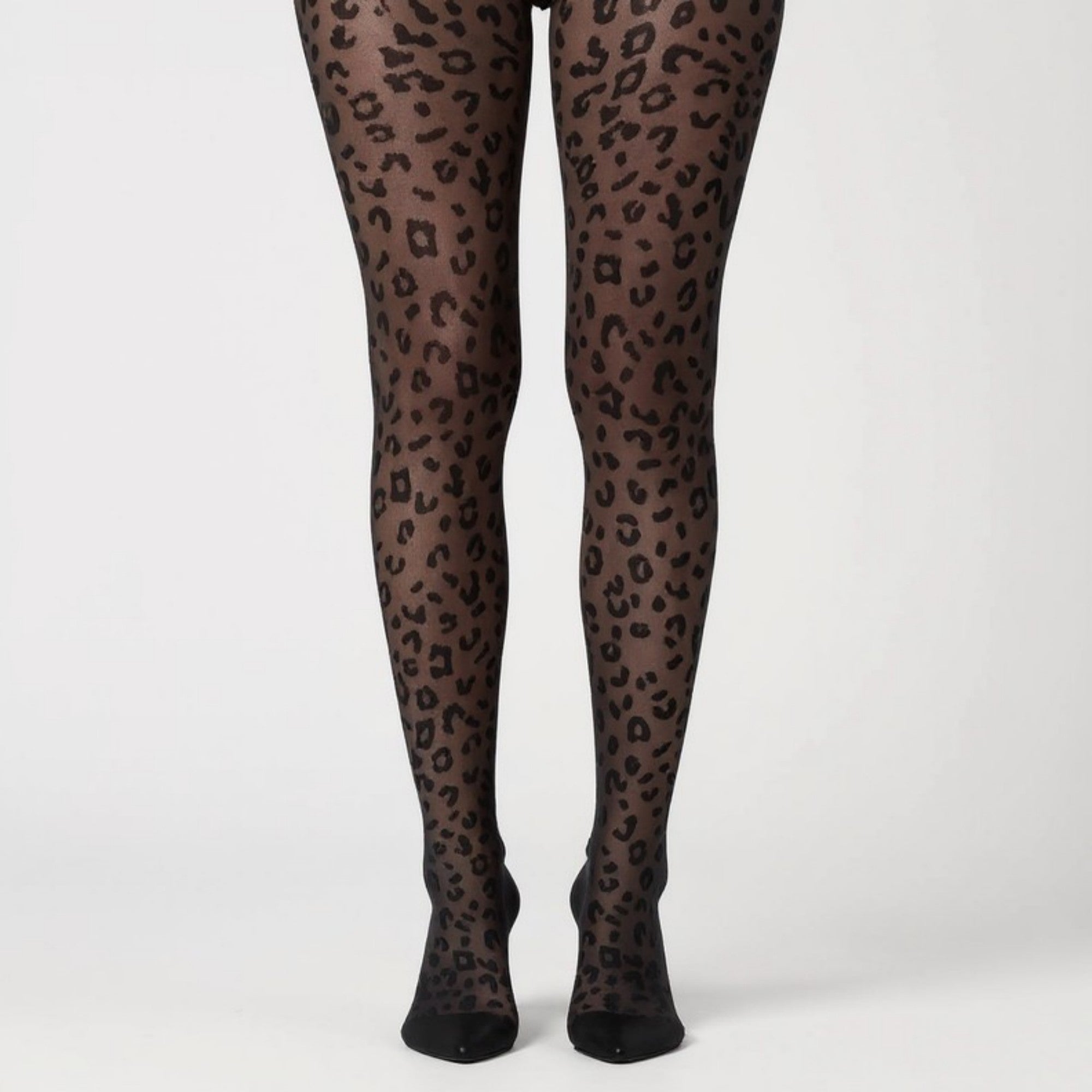 Anna-Kaci Women's Sheer Leopard Print Tights with Allover Animal Pattern