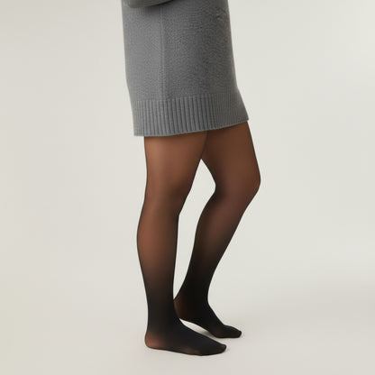 Anna-Kaci Women's Fleece-Lined Bare-Legs Pantyhose with Soft Stretch Waistband and Skin-Transparent Effect