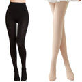 Anna-Kaci 2pcs Women's Light-Leg Fleece-Lined Pantyhose with Smooth Skinlike Finish Upgraded Anti-Snag Fabric for Warm Bare-Leg Coverage