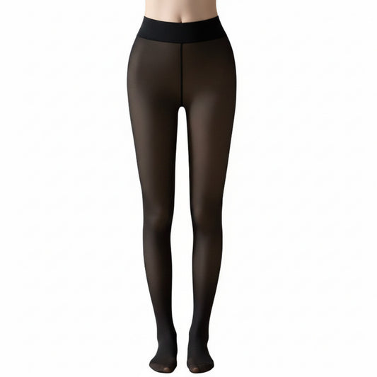 Anna-Kaci Women's Bare-Legs Fleece Lined Thickened Pantyhose with Skin-Transparent Finish and Soft Stretch High Waist Design